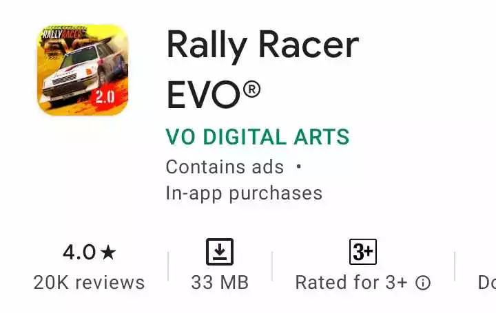 Rally Racer under 50mb